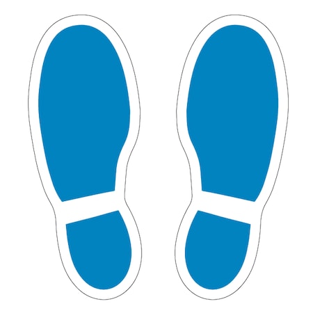Cut-out Footprints, Blue, 15, 8626BL
